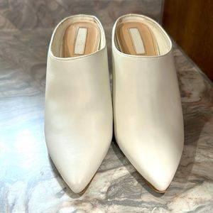 Women White Mules